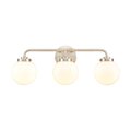 Elk Showroom Fairbanks 2275'' Wide 3Light Vanity Light, Brushed Nickel and Opal EC89984/3